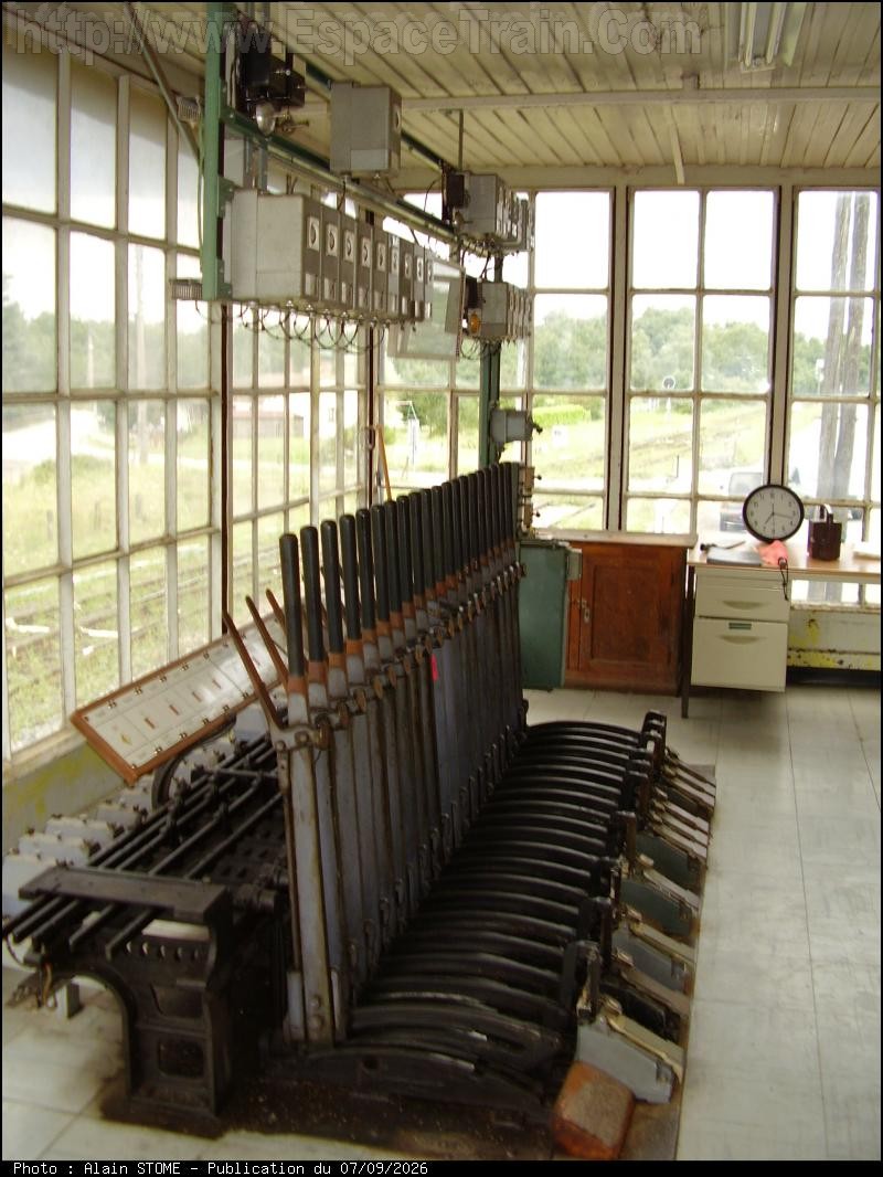 Photo du 07/09/2026 : Intérieur du poste aiguillage gare de Volvic/Puy-de-Dôme-Auvergne-Rhône-Alpes