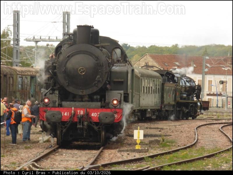 Photo du 03/10/2026 : Circulations ferroviaires à vapeur organisées par l'AJECTA lors des journées du patrimoine.