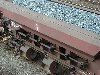 Vue de 3/4 d'un chargement de ballast